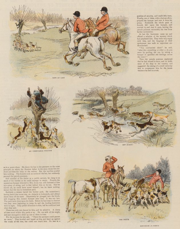 الرنجة الحمراء بواسطة الطرود البريدية (chromolitho) بواسطة هيو طومسون