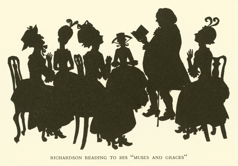 Richardson Reading to his "Muses and Graces" (engraving) بواسطة هيو طومسون