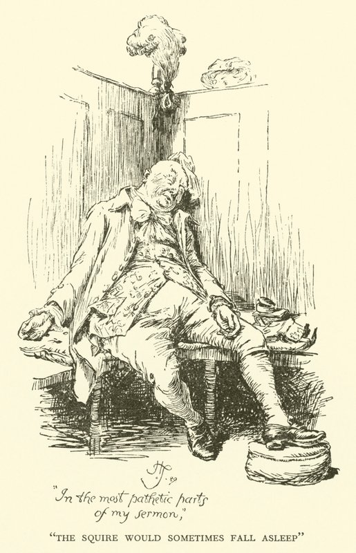 The Squire would Sometimes Fall Asleep (engraving) بواسطة هيو طومسون