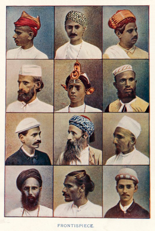 الهنود الأصليون: Frontispiece (صورة ملونة) بواسطة مصور هندي