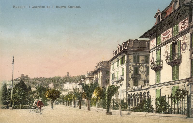 Rapallo والحدائق و Kursaal الجديد بواسطة مصور إيطالي