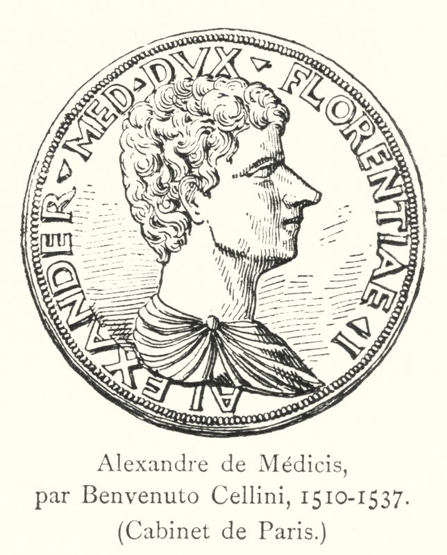 Alexandre de Medicis، par Benvenuto Cellini، 1510-1537، Cabinet de Paris بواسطة المدرسة الايطالية