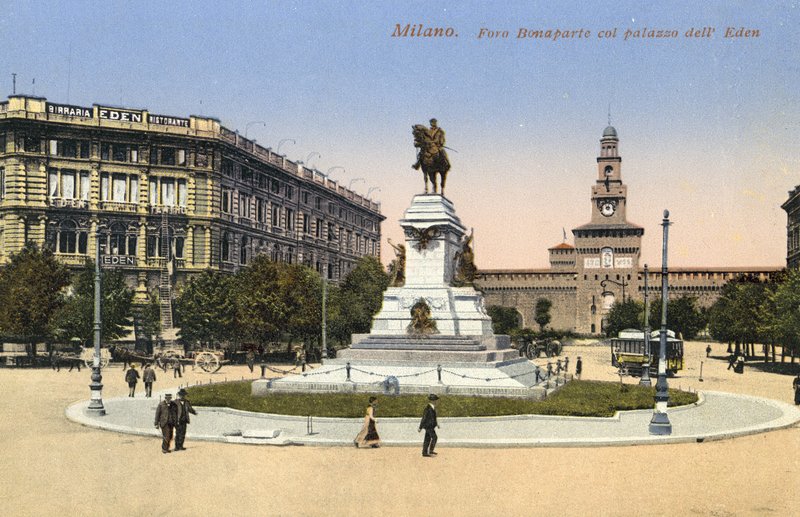 ميلان ، إيطاليا ، Foro Bonaparte ، Palazzo Dell Eden بواسطة مصور إيطالي