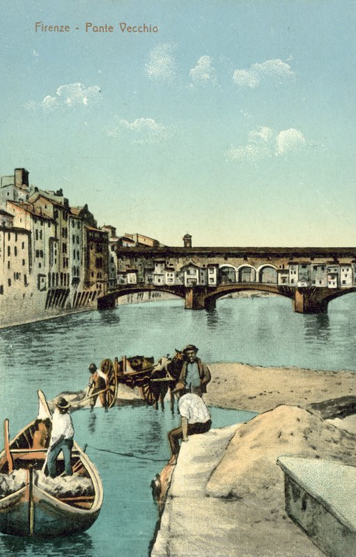 Ponte Vecchio, Florence (colour photo) بواسطة مصور إيطالي