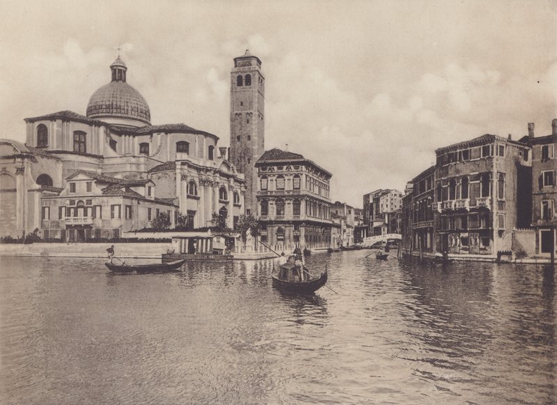Rio Cannareggio E Palazzo Labia (صورة b / w) بواسطة مصور إيطالي