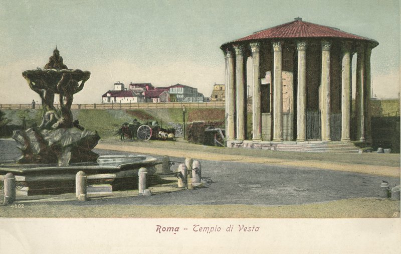 روما ، إيطاليا ، Tempio Di Vesta بواسطة مصور إيطالي