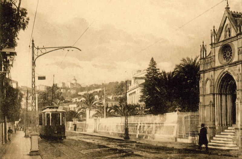 سان ريمو ، كورسو كافالوتي (b / w photo) بواسطة مصور إيطالي