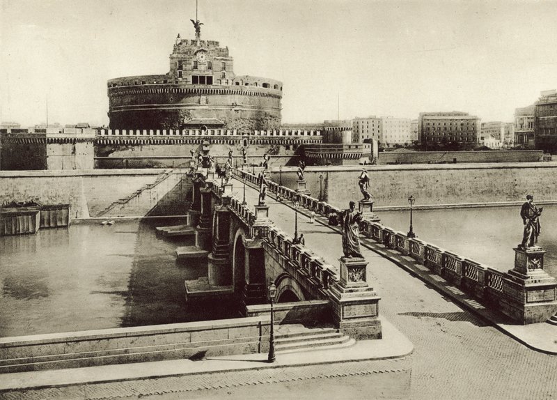 قلعة وجسر سانت انجيلو بواسطة مصور إيطالي