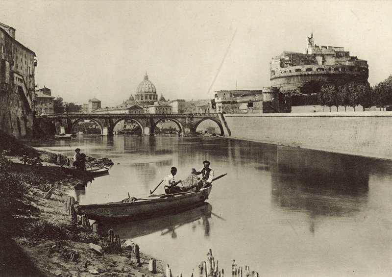 قلعة وجسر سانت انجيلو بواسطة مصور إيطالي