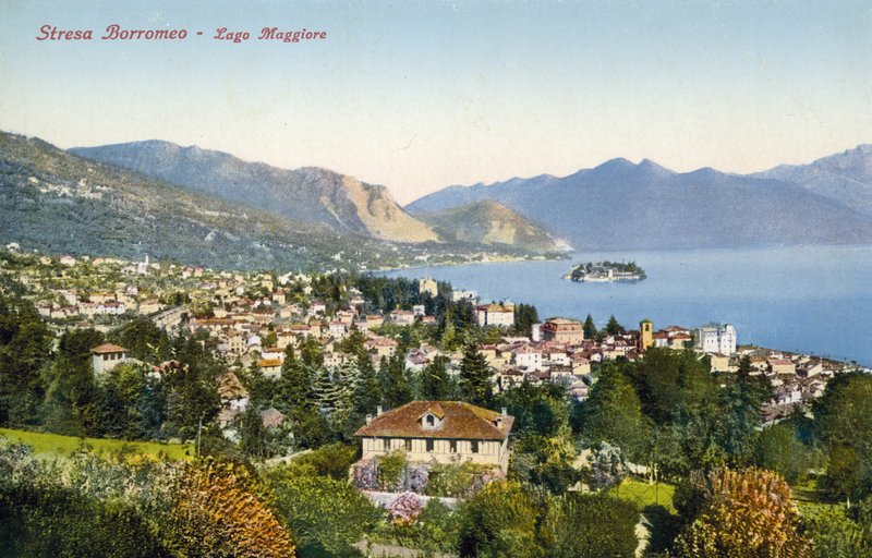 Streso Borromeo ، بحيرة Maggiore (صورة ملونة) بواسطة مصور إيطالي