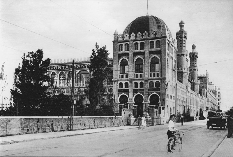 فينيسيا ، ليدو ، فندق جراند إكسلسيور (صورة b / w) بواسطة مصور إيطالي