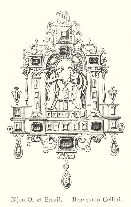 Bijou Or et Email ، Benvenuto Cellini (نقش) بواسطة المدرسة الايطالية