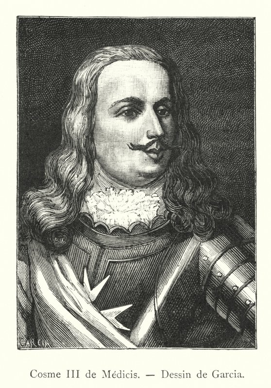 Cosme III de Medicis ، رسم بواسطة Garcia (نقش) بواسطة المدرسة الايطالية