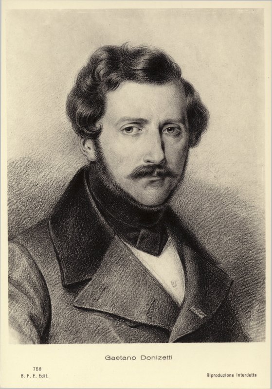 غايتانو دونيزيتي ، مؤلف موسيقي إيطالي (1797-1848) بواسطة المدرسة الايطالية