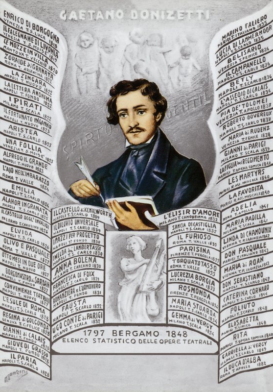 غايتانو دونيزيتي ، مؤلف موسيقي إيطالي (1797-1848) بواسطة المدرسة الايطالية