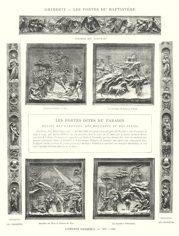 Ghiberti، Les Portes du Baptistere، Lorenzo Ghiberti بواسطة المدرسة الايطالية