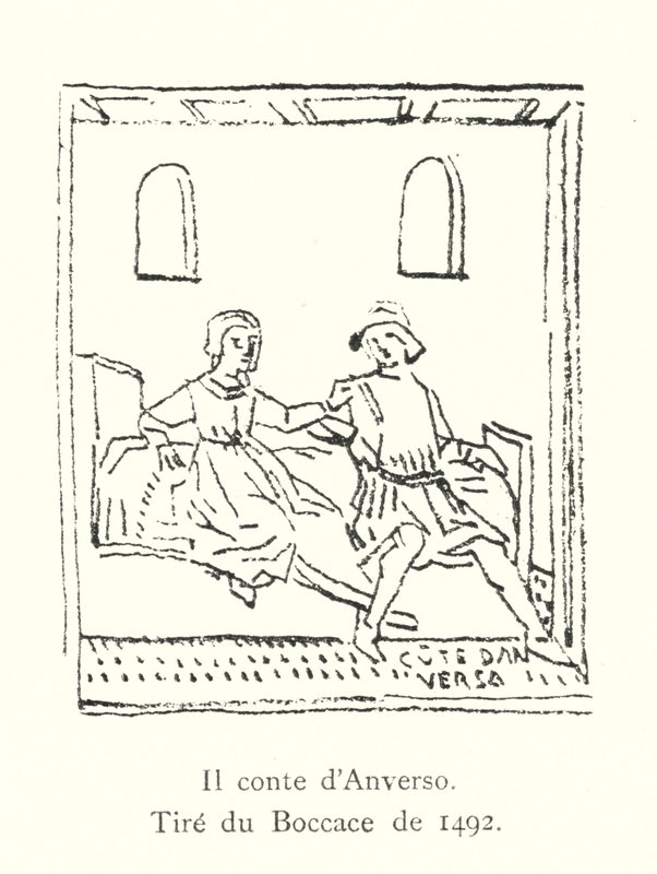 قصة أنتويرب ، صور دو بوكاس من عام 1492 (نقش) بواسطة المدرسة الايطالية
