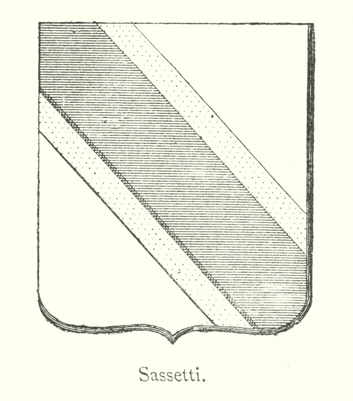 Sassetti (engraving) بواسطة المدرسة الايطالية