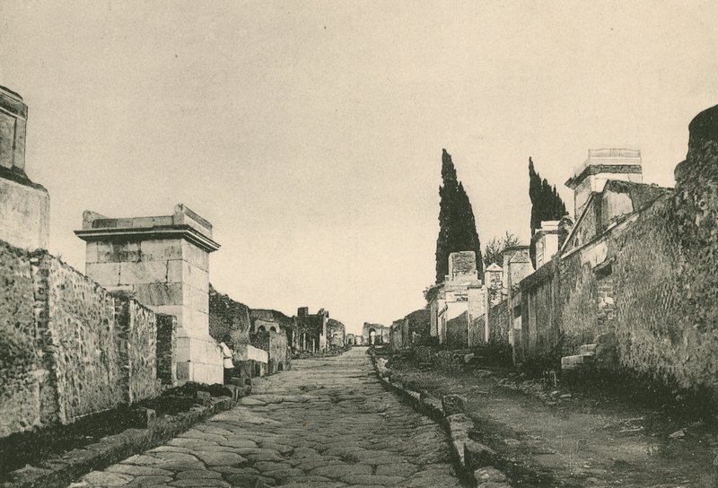 شارع المقابر كما هو (الحفر) بواسطة المدرسة الايطالية