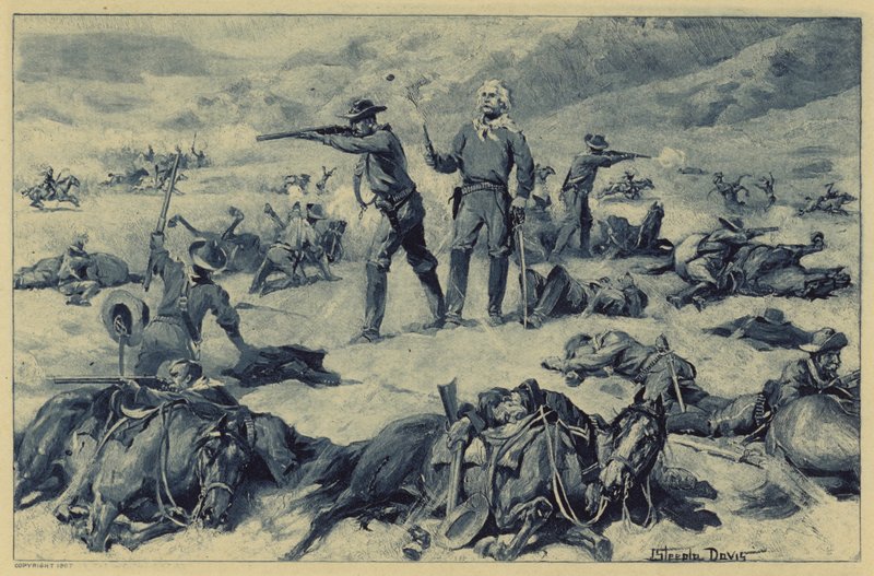 Custer's Last Stand (litho) بواسطة J. (بعد) ستيبل ديفيس