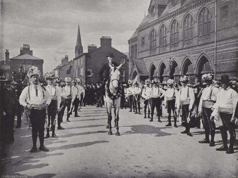 مهرجان Knutsford May Day ، الراقصون موريس بواسطة ج. بنيامين ستون