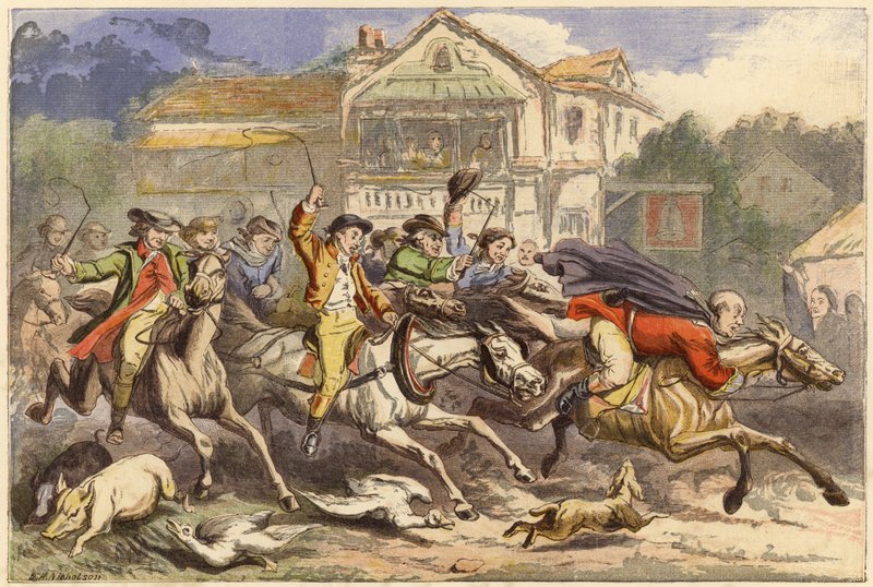 رحلة جون جيلبين الشهيرة (chromolitho) بواسطة JH Nicholson