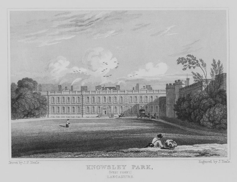 Knowsley Park ، West Front ، لانكشاير (نقش) بواسطة جون بريستون نيل