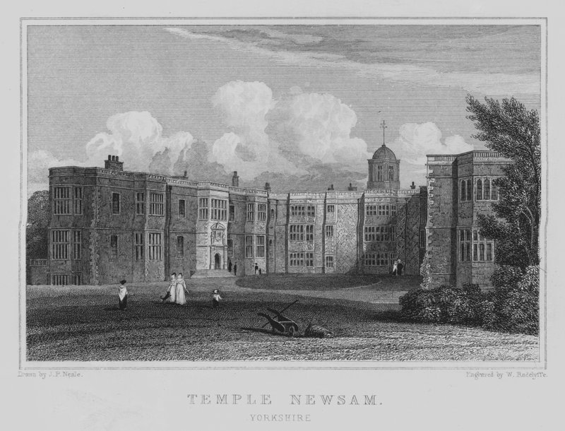 Temple Newsam, Yorkshire (engraving) بواسطة جون بريستون نيل