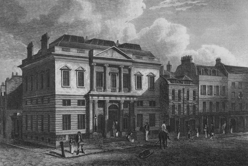 The Auction Mart, London (engraving) بواسطة جون بريستون نيل