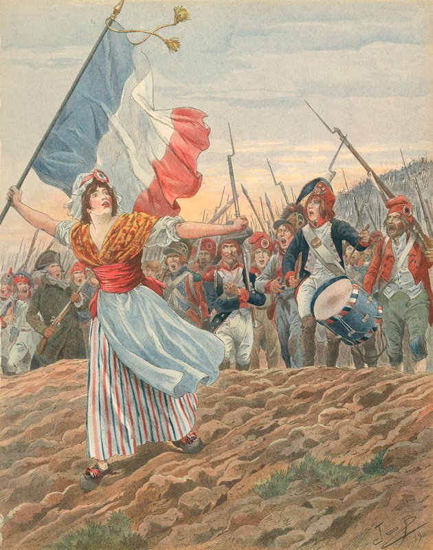 فرنسا - La Marseillaise بواسطة جاك ماري جاستون أونفراي دي بريفيل (الوظيفة)