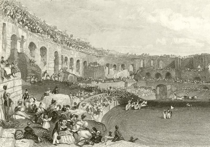 المدرج في Nismes بواسطة جيمس دوفيلد هاردينج
