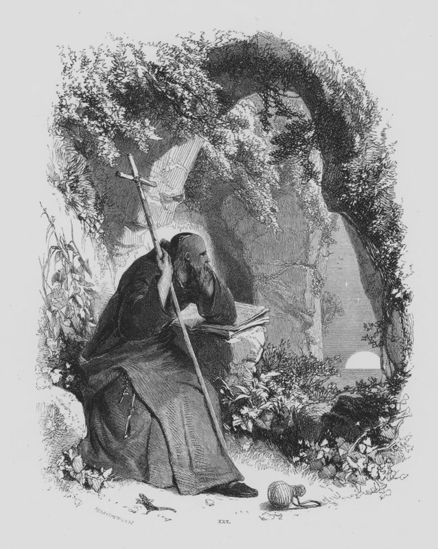 جون ميلتون ، The Pensive (نقش) بواسطة جيمس دوفيلد هاردينج