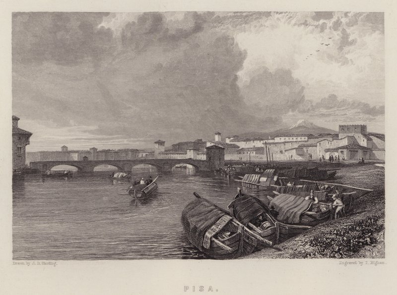 Pisa (colour litho) بواسطة جيمس دوفيلد هاردينج