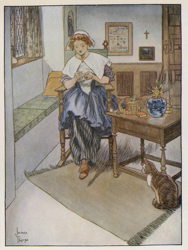 رسم توضيحي لـ The Compleat Angler بواسطة إيزاك والتون بواسطة جيمس ثورب