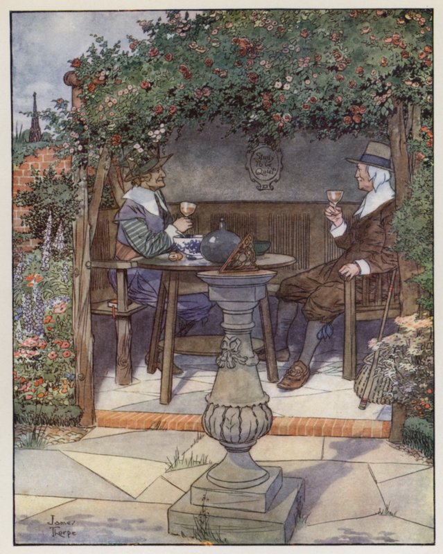 رسم توضيحي لفيلم The Compleat Angler لإيزاك والتون بواسطة جيمس ثورب