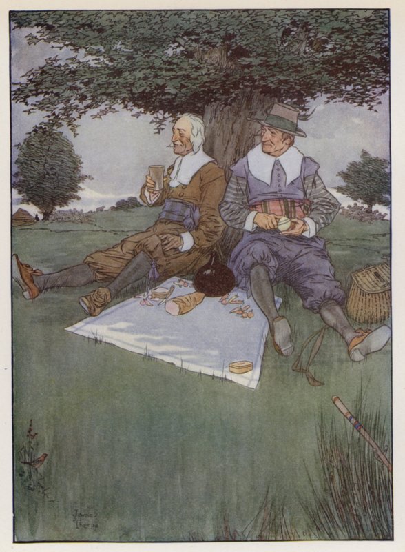 رسم توضيحي لـ The Compleat Angler بواسطة إيزاك والتون بواسطة جيمس ثورب