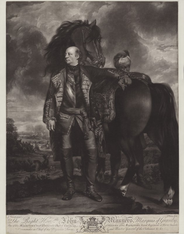 John Manners, Marquess of Granby (mezzotint) بواسطة جيمس واتسون