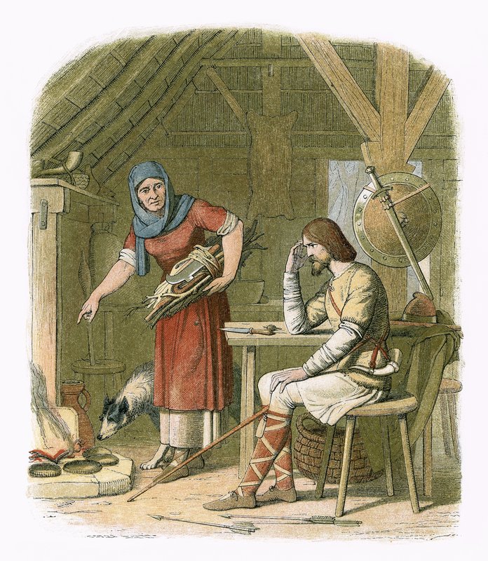 ألفريد في كوخ neatherd بواسطة جيمس ويليام إدموند دويل