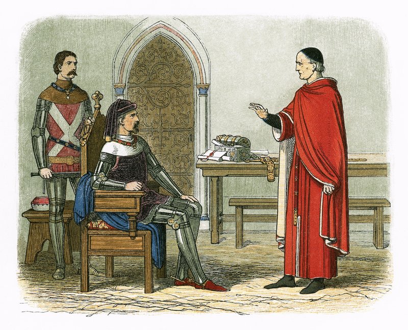 ترفض Gascoigne الحكم على أحد الأسقف أو الأقران بواسطة جيمس ويليام إدموند دويل