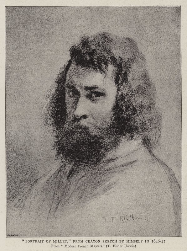 صورة لدخن ، من Crayon Sketch بمفرده في 1846-1847 بواسطة جان فرانسوا الأول ميليت