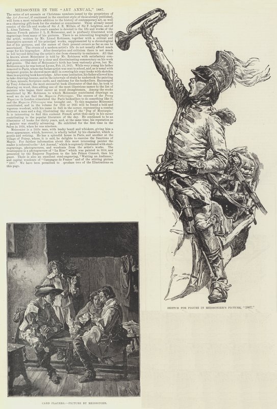 Meissonier في الفن السنوي ، 1887 بواسطة جان لويس إرنست ميسونييه