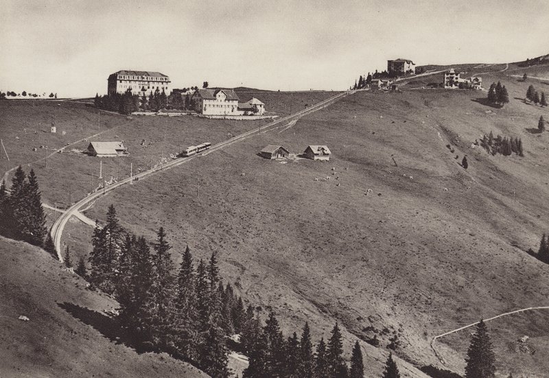 فندق Rigi Staffel ، كهربائي Arth Rigi Bahn (صورة b / w) بواسطة جين جابريل