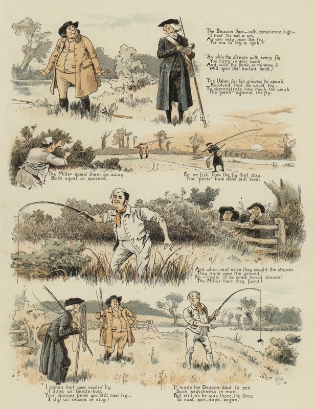 سمك السلمون القديم الكبير (chromolitho) بواسطة جون تشارلز دولمان