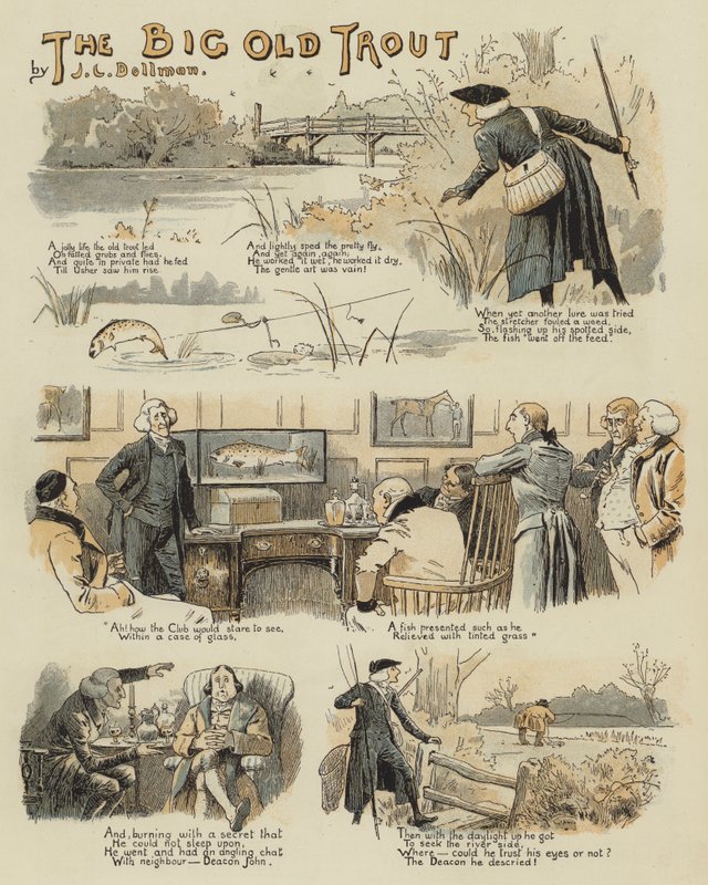 سمك السلمون القديم الكبير (chromolitho) بواسطة جون تشارلز دولمان