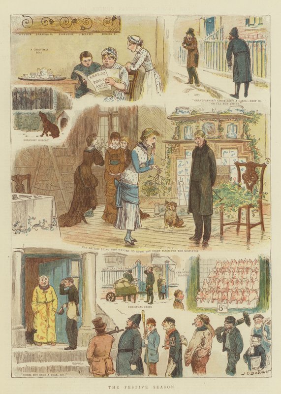 موسم الأعياد (chromolitho) بواسطة جون تشارلز دولمان