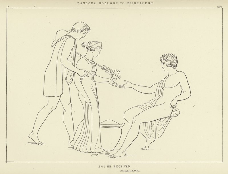 جلبت باندورا إلى Epimetheus بواسطة جون فلاكسمان