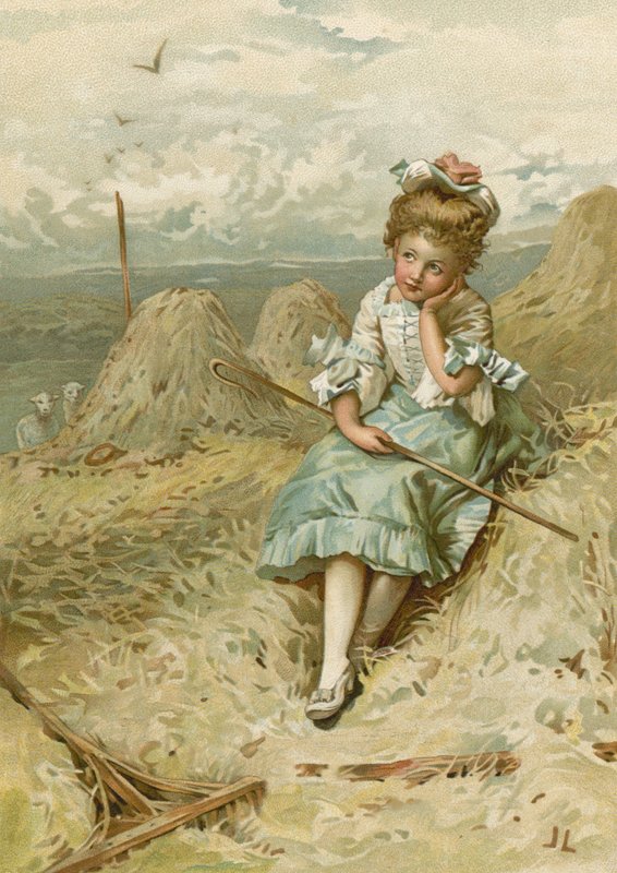 Little Bo-Peep (chromolitho) بواسطة جون لوسون