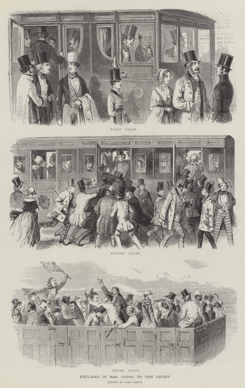 إنجلترا عام 1842 ، ذهبت إلى الديربي بواسطة جون ليتش