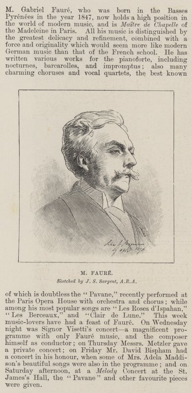 م Faure بواسطة جون سينغر سارجنت