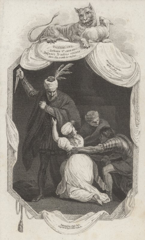 Scene from Tamerlane by Nicholas Rowe (engraving) بواسطة جون (بعد) أوبي